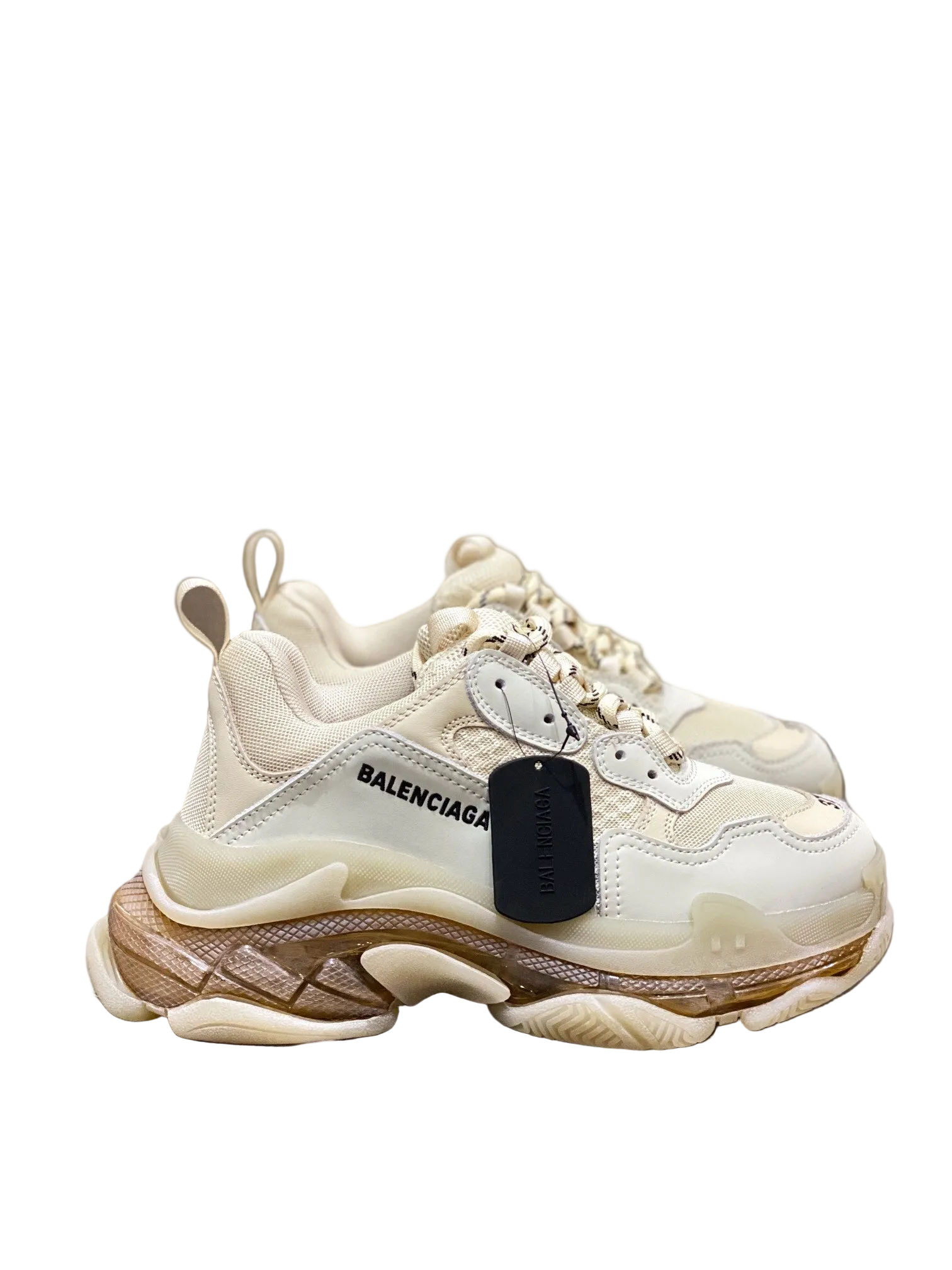 Balenciaga in Oatmeal/White/Gold: Gilded Neutrals
