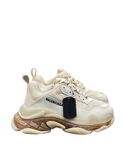 Balenciaga in Oatmeal/White/Gold: Gilded Neutrals