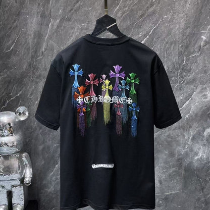 Chrome Hearts Classic Crewneck T-Shirt in Black/Multicolor