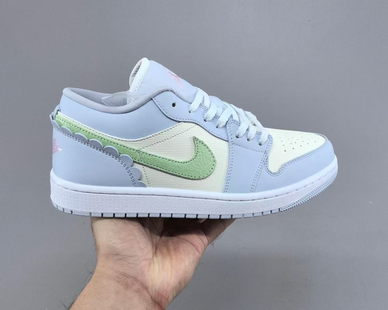 Air Jordan 1 Low "Bubble Gum" White/Blue – Fresh &amp; Playful Aesthetic