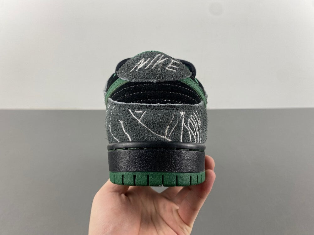 Air Jordan 1 Low "Black/Grey/Green"