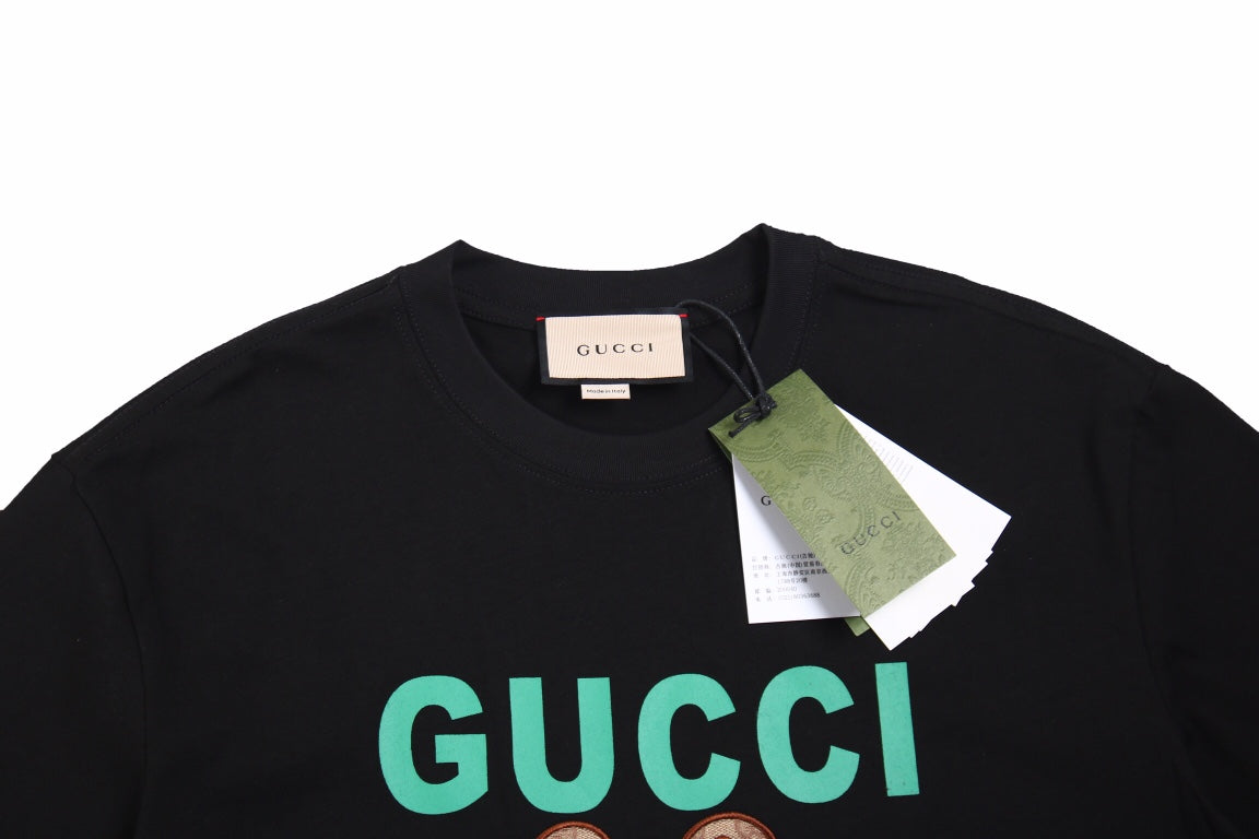 Gucci Teddy Bear Print T-Shirt - Black