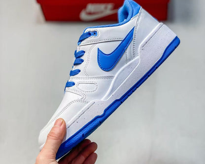 Nike Air Full Force Low in White/Blue: Nautical Legacy