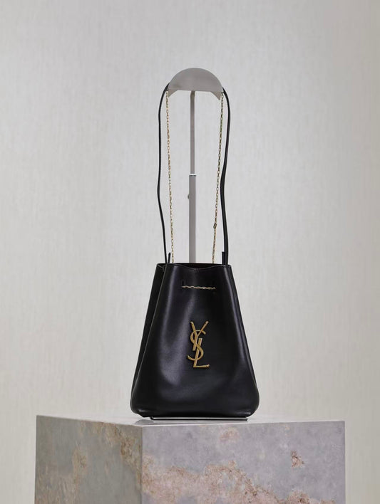 Saint Laurent Pochon Bucket Bag – Black