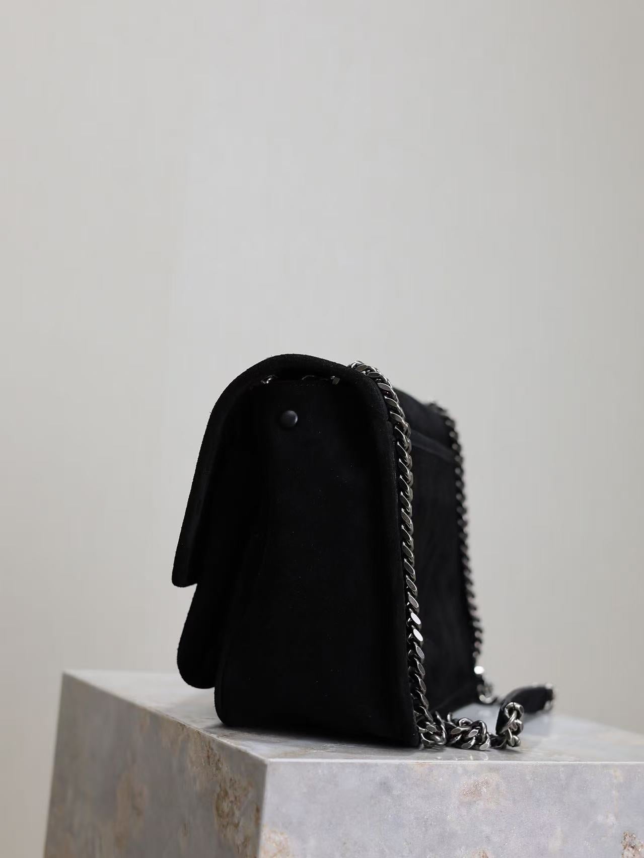 Saint Laurent Black Grain de Poudre Bag