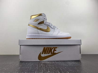 Air Jordan 1 Retro High OG "White/Metallic Gold"