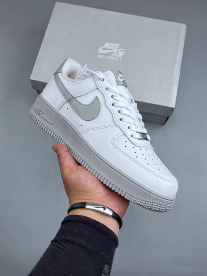 Nike Air Force 1 Low “White/Grey” – Timeless Minimalist Staple