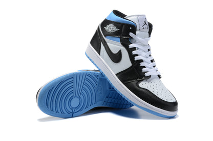 Air Jordan 1 Mid "Black, White, and University Blue"