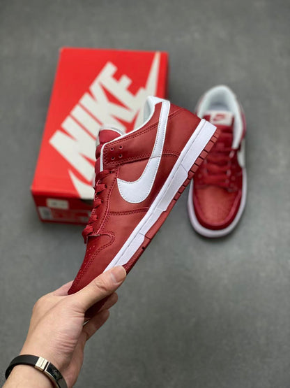 Nike Dunk Low “Grey/Burgundy” – Sophisticated Color-Block Legacy