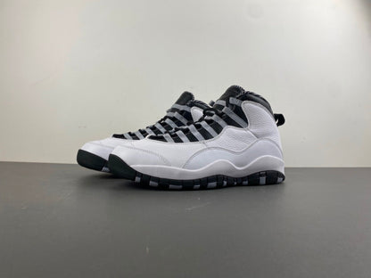Air Jordan X Retro "White / Black / Jade Grey"
