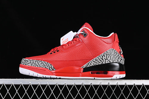 AIR JORDAN 3 BLACK/RED/GREY