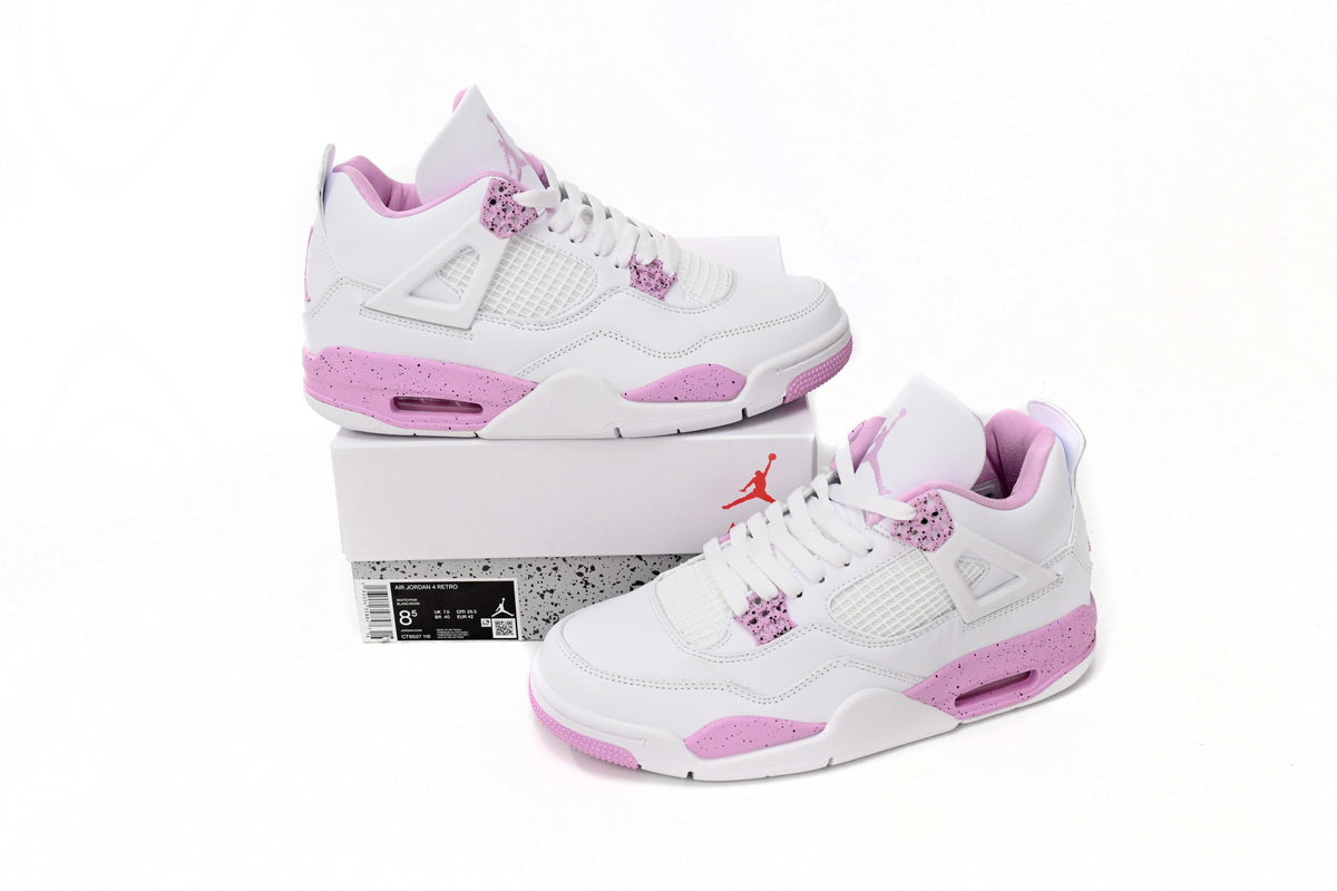 Air Jordan 4 White Pink