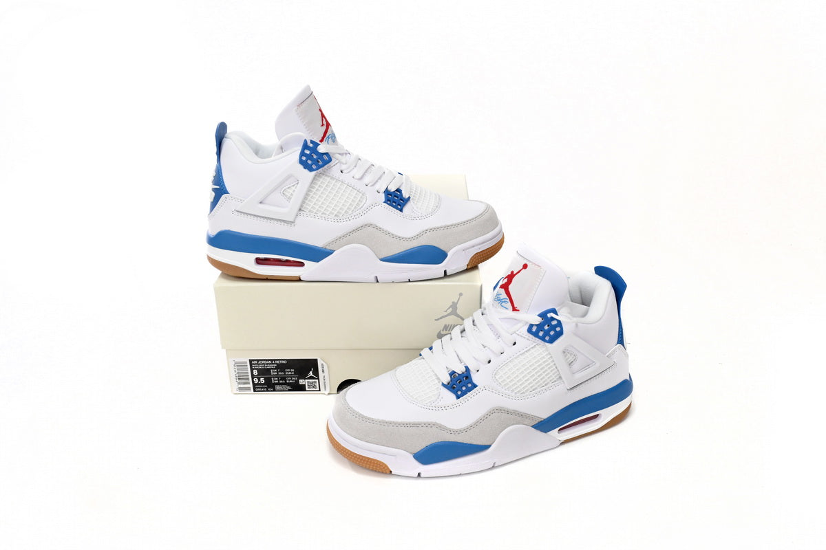 Air Jordan 4 White Blue