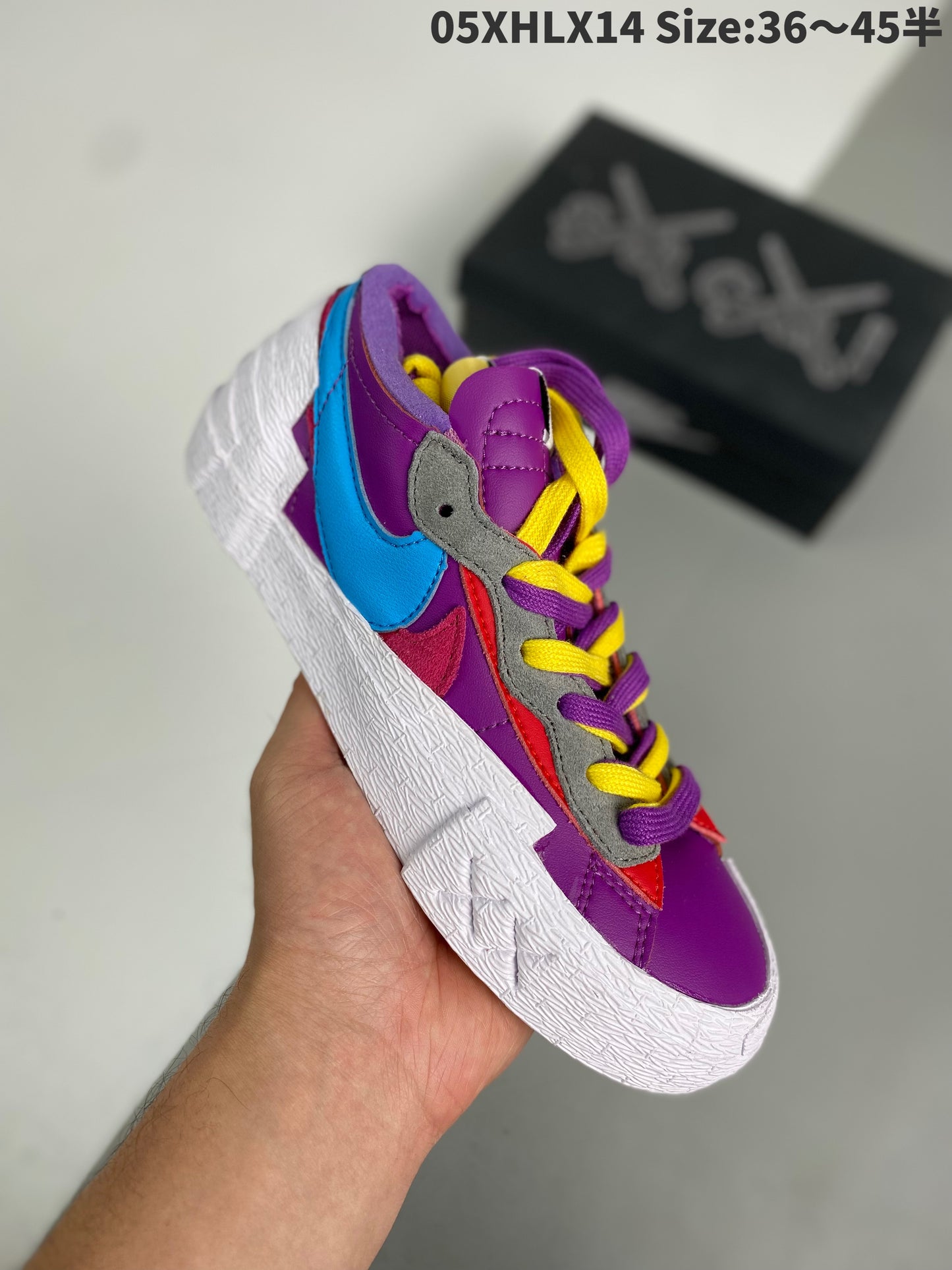 KAWS x Sacai x Nike Blazer Purple Dusk