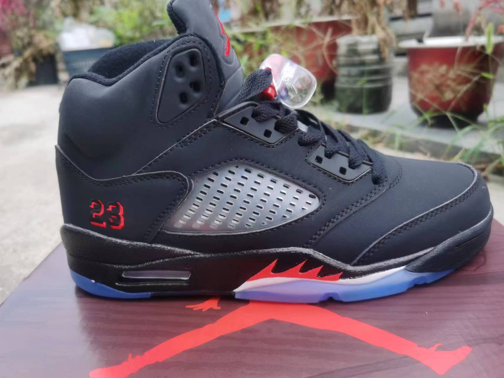 Jordan 5 Black and Red