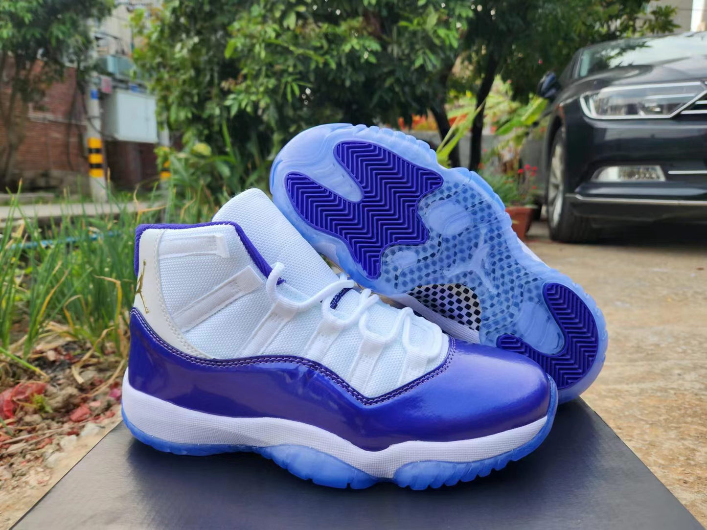 JORDAN 11 Purple and White