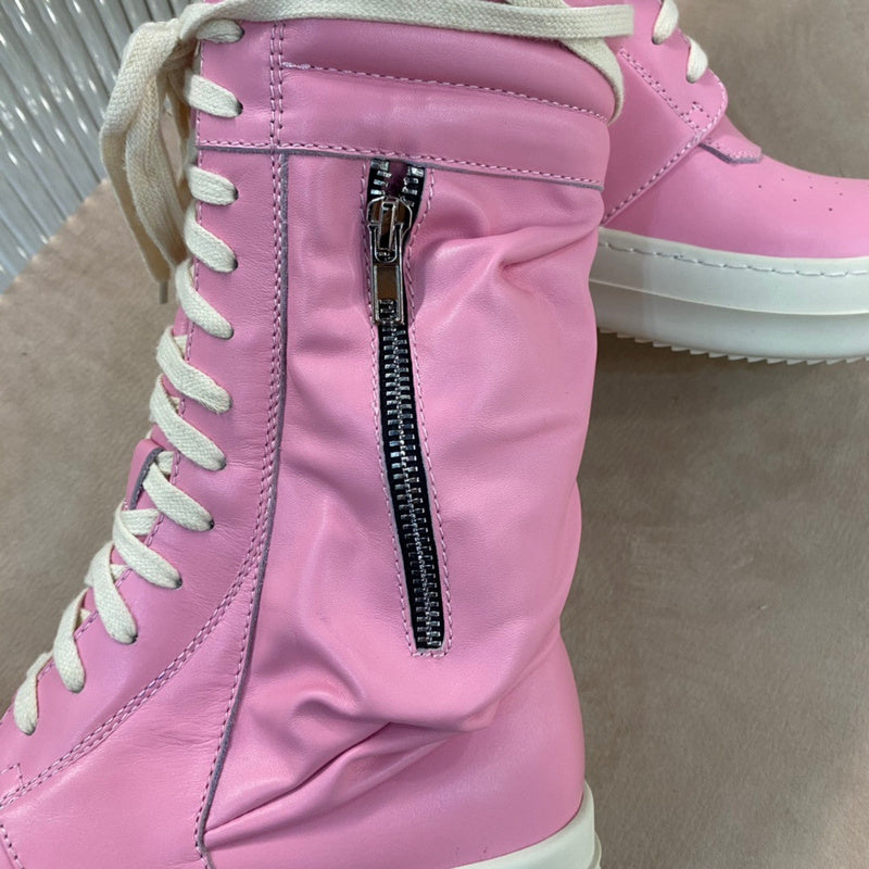 Rick Owens High-Top Sneakers - Pink and Cream