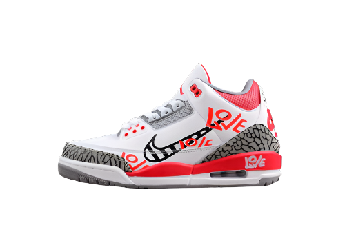 AIR JORDAN 3 RETRO FIRE RED WHITE/BLACK/GREY/RED