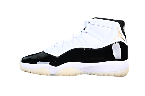 AIR JORDAN 11 DMP WHITE/BLACK/GOLD