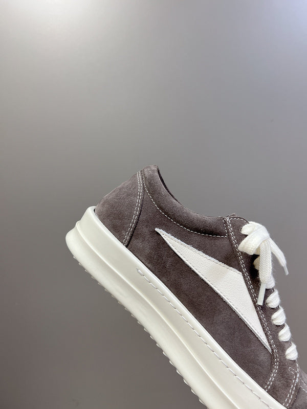 Rick Owens Low-Top Sneakers - Grey Suede