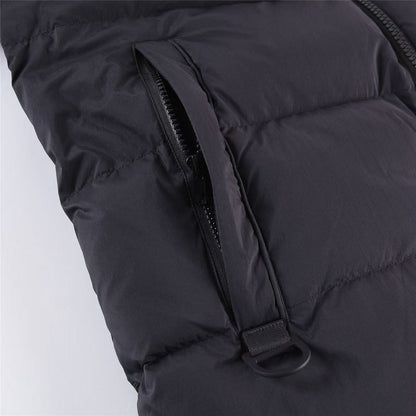 TRAPSTAR IRONGATE DETACHABLE HOODED PUFFER JACKET BLACK