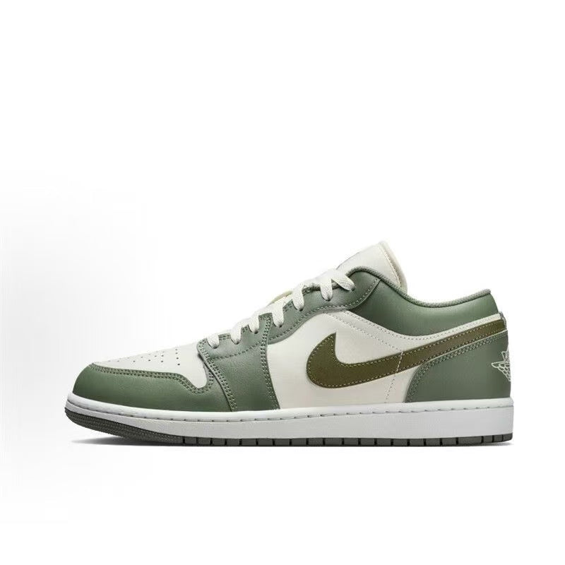 AIR JORDAN 1 LOW "WHITE / GREEN"