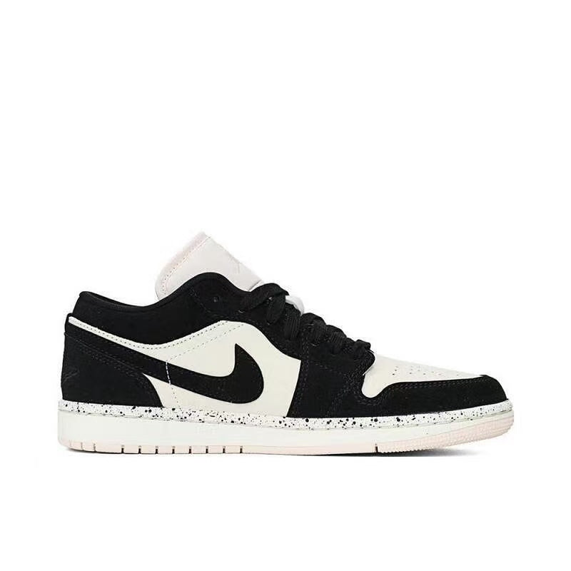 AIR JORDAN 1 LOW OG "BLACK / BLACK - GUAVA ICE - SAIL"