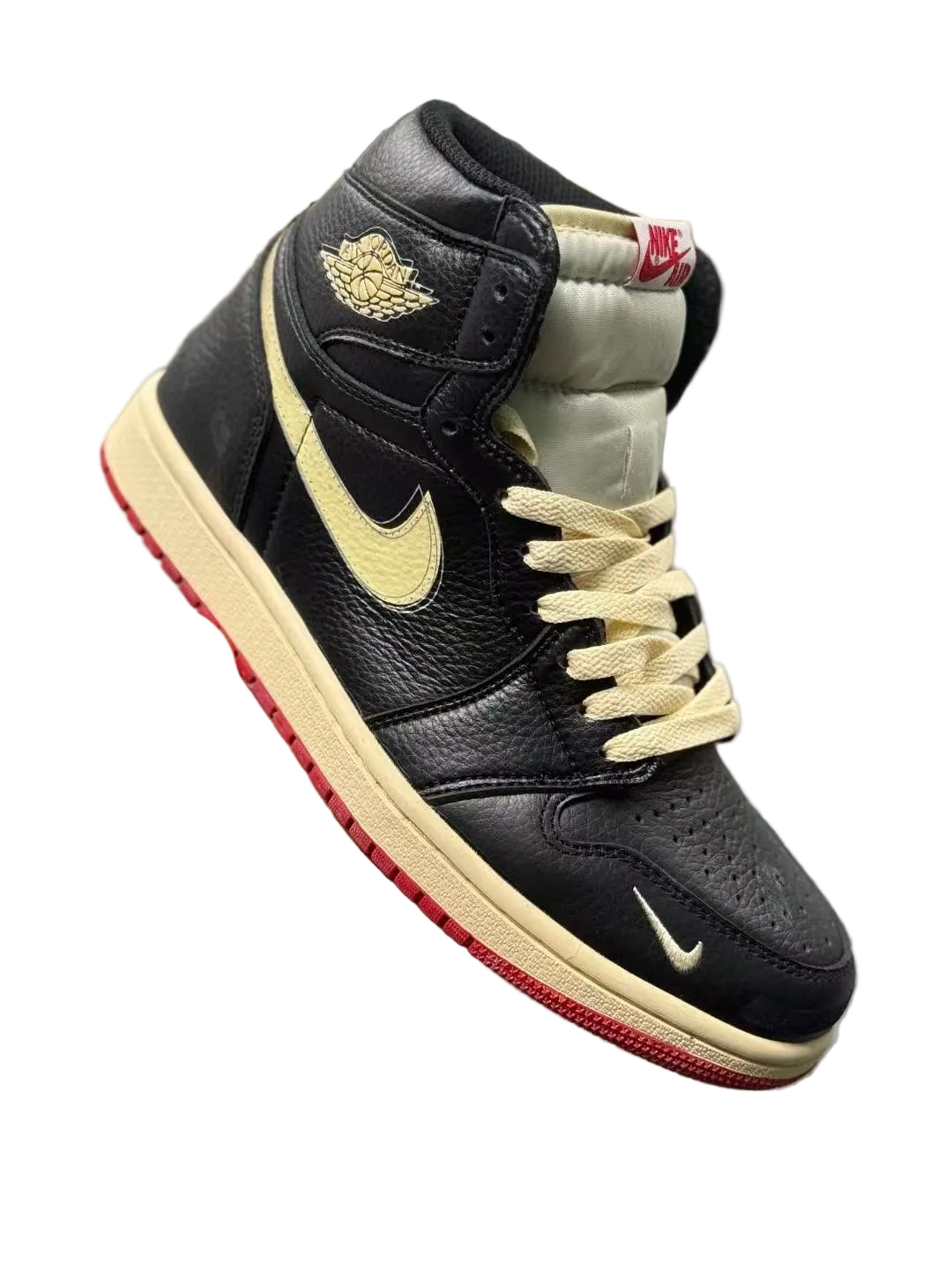 AIR JORDAN 1 HIGH OG "BEIGE / BLACK / RED"