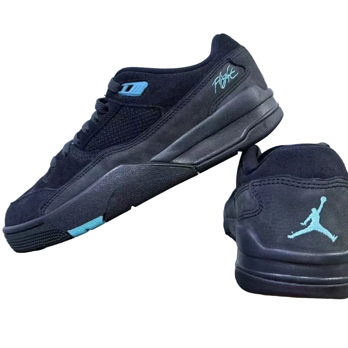 AIR JORDAN FLIGHT COURT AJ RETRO "BLACK / BLUE"