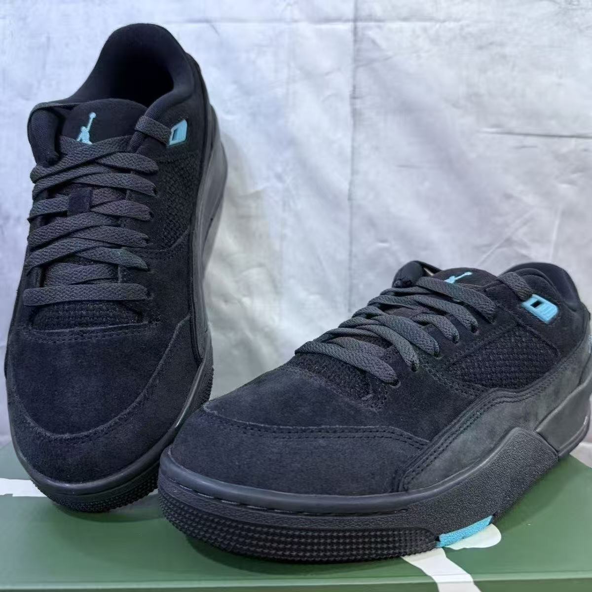 AIR JORDAN FLIGHT COURT AJ RETRO "BLACK / BLUE"