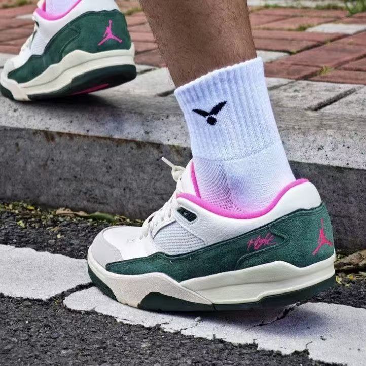 JORDAN FLIGHT COURT "SAIL / FIR / COCONUT MILK / PINK BLAST"