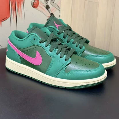 AIR JORDAN 1 LOW "WATERMELON" (GREEN / PINK)