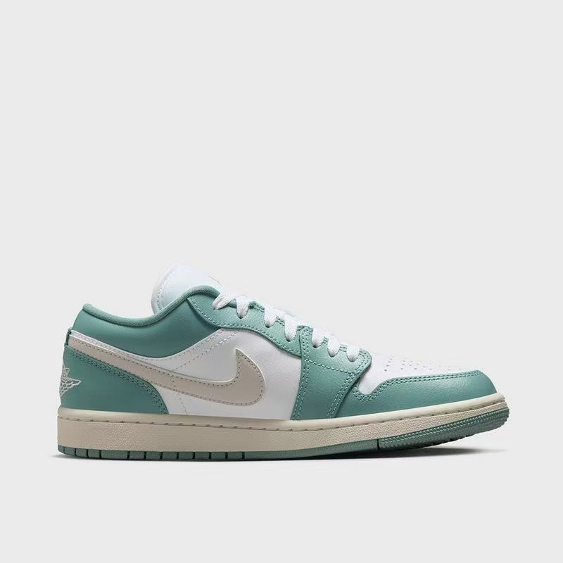 AIR JORDAN 1 LOW "WHITE / CANNON / SAIL / LIGHT OREWOOD BROWN"