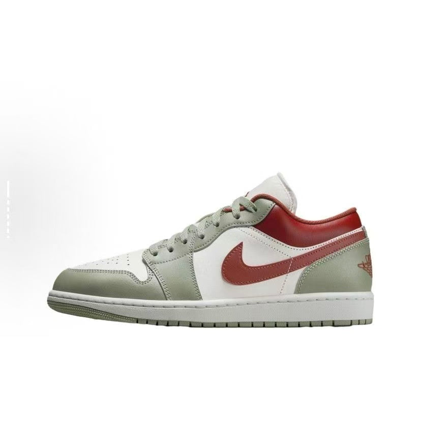 AIR JORDAN 1 LOW "RED / GREEN / WHITE"