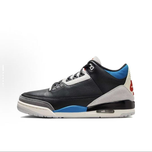 AIR JORDAN 3 OG "RARE AIR" (BLACK / GREY / BLUE)