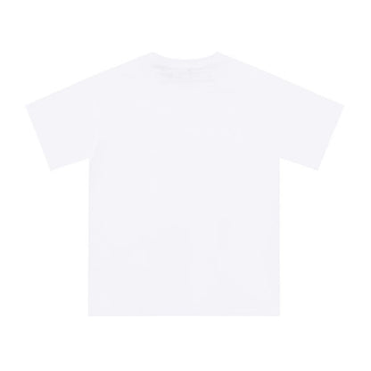 SP5DER WORLDWIDE "BLUE WEB" LOGO T-SHIRT IN WHITE