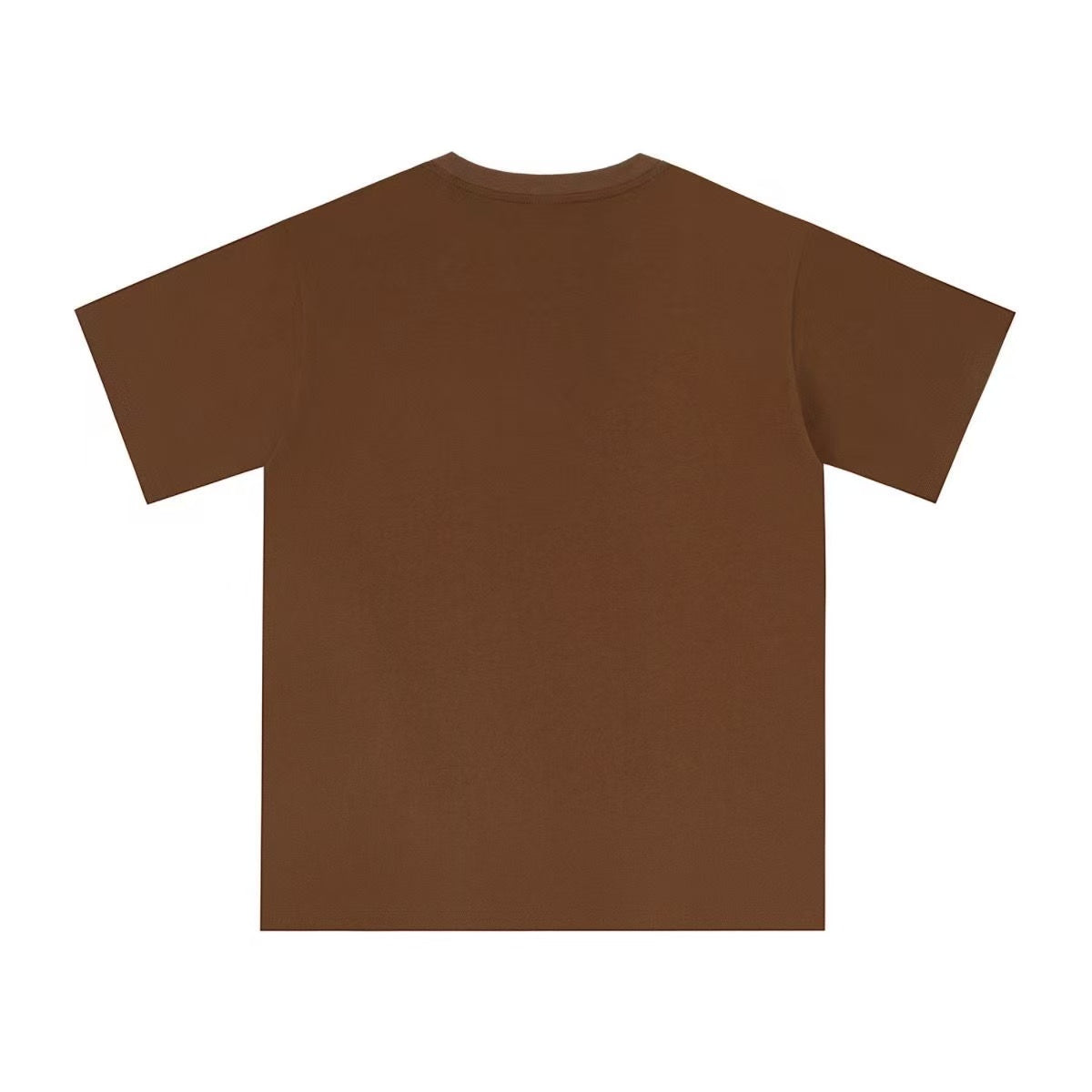 SP5DER WORLDWIDE "RED WEB" LOGO T-SHIRT IN BROWN