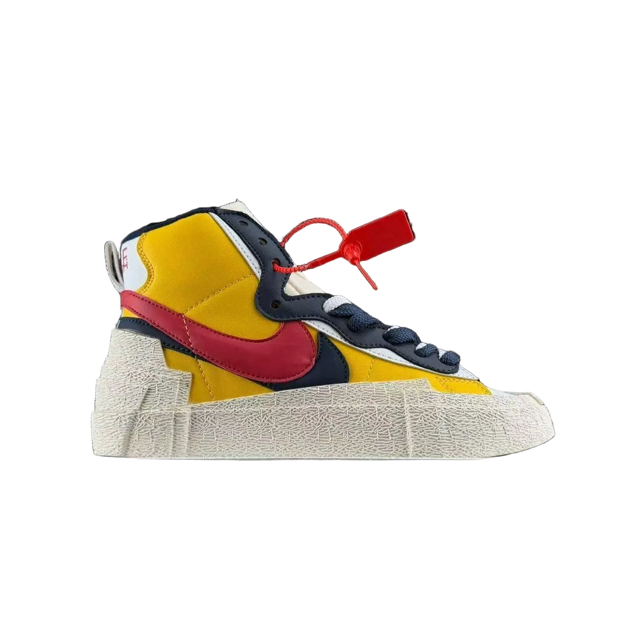 SACAI X NIKE BLAZER MID "WHITE/YELLOW"