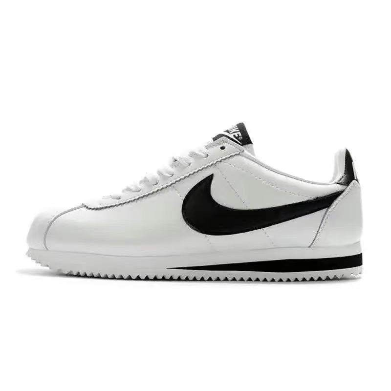 NIKE CLASSIC CORTEZ LEATHER "FORREST GUMP" IN WHITE/WHITE/BLACK
