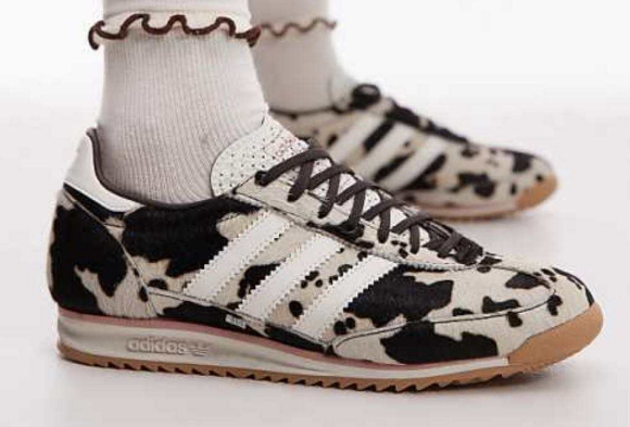 German Army Trainer "Nike Cortez" in Pink Cow Print