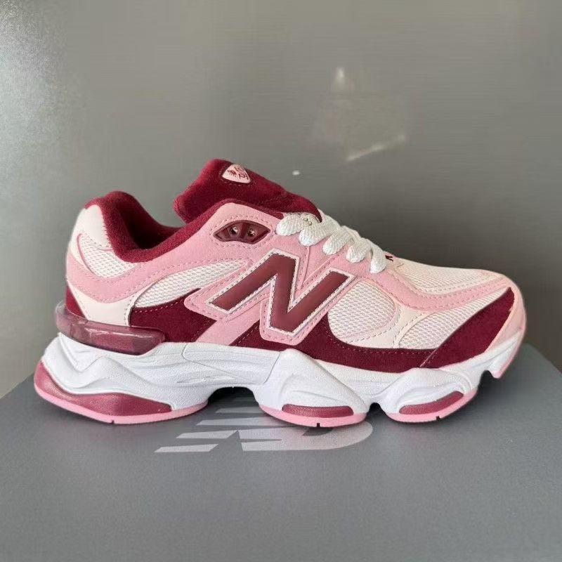 New Balance 9060 in Grey/Pink/Burgundy