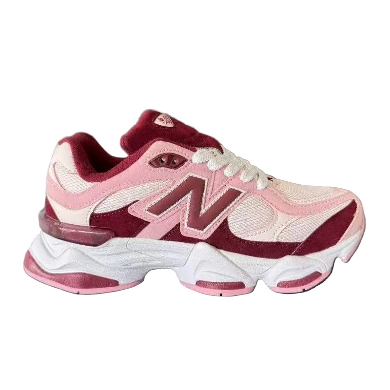 New Balance 9060 in Grey/Pink/Burgundy