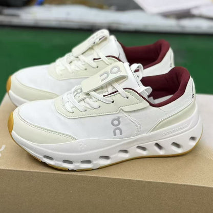 On: Oatmeal/White/Red – Engineered for Warm Contrast