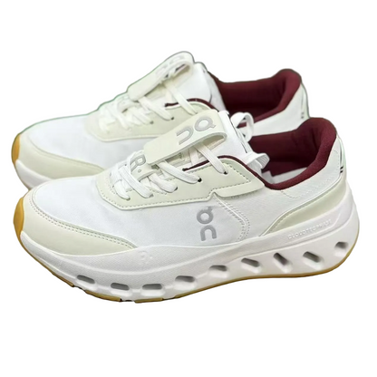 On: Oatmeal/White/Red – Engineered for Warm Contrast