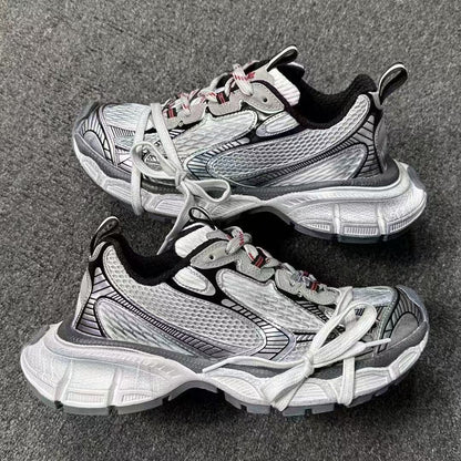 Balenciaga in Grey/Red: Industrial Ignition