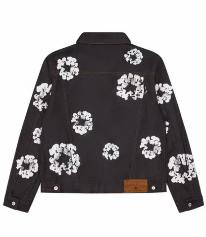 DENIM TEARS Wreath Jacket in Black: A Memorial in Thread