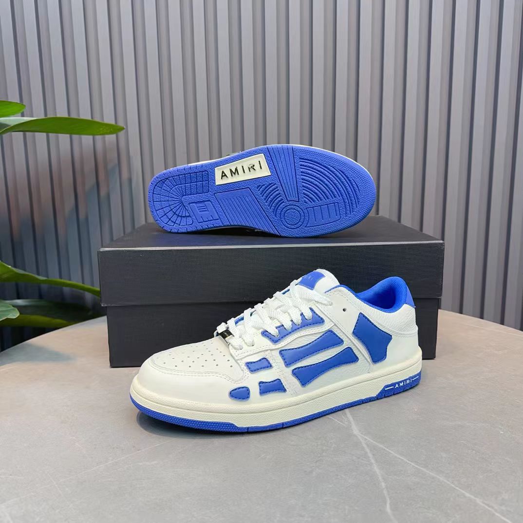 Emil’s Bone Shoe in White/Blue: Cerulean Osteology
