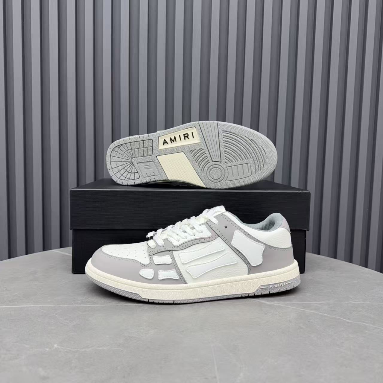 Emil’s Bone Shoe in White/Grey: Ashen Osteology