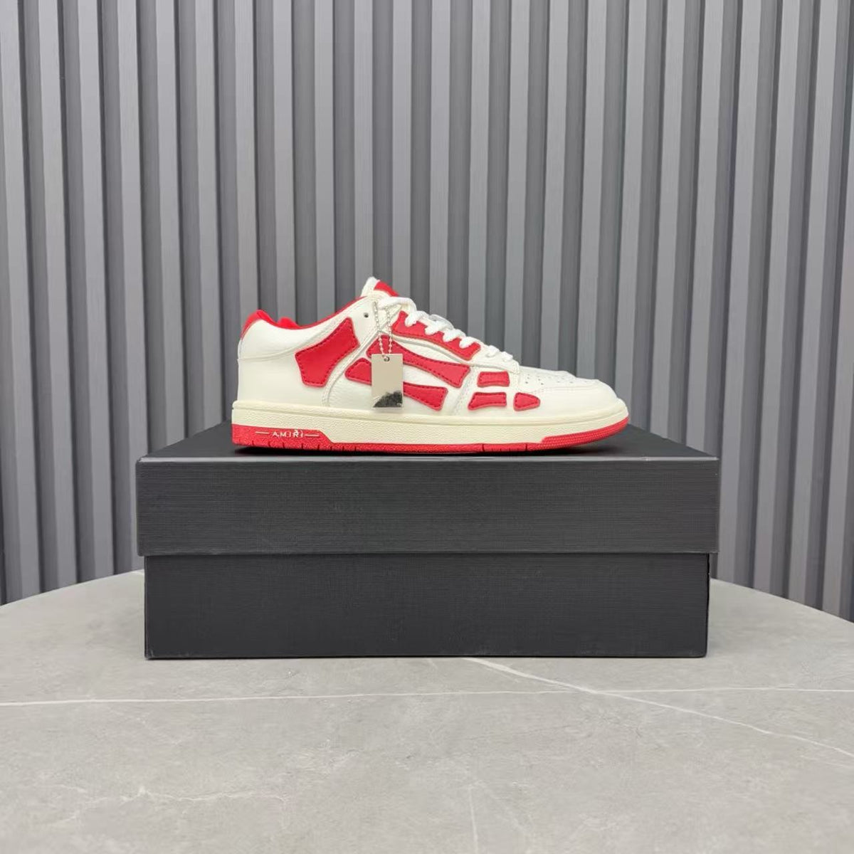 Emil’s Bone Shoe in White/Red: Hematic Articulation