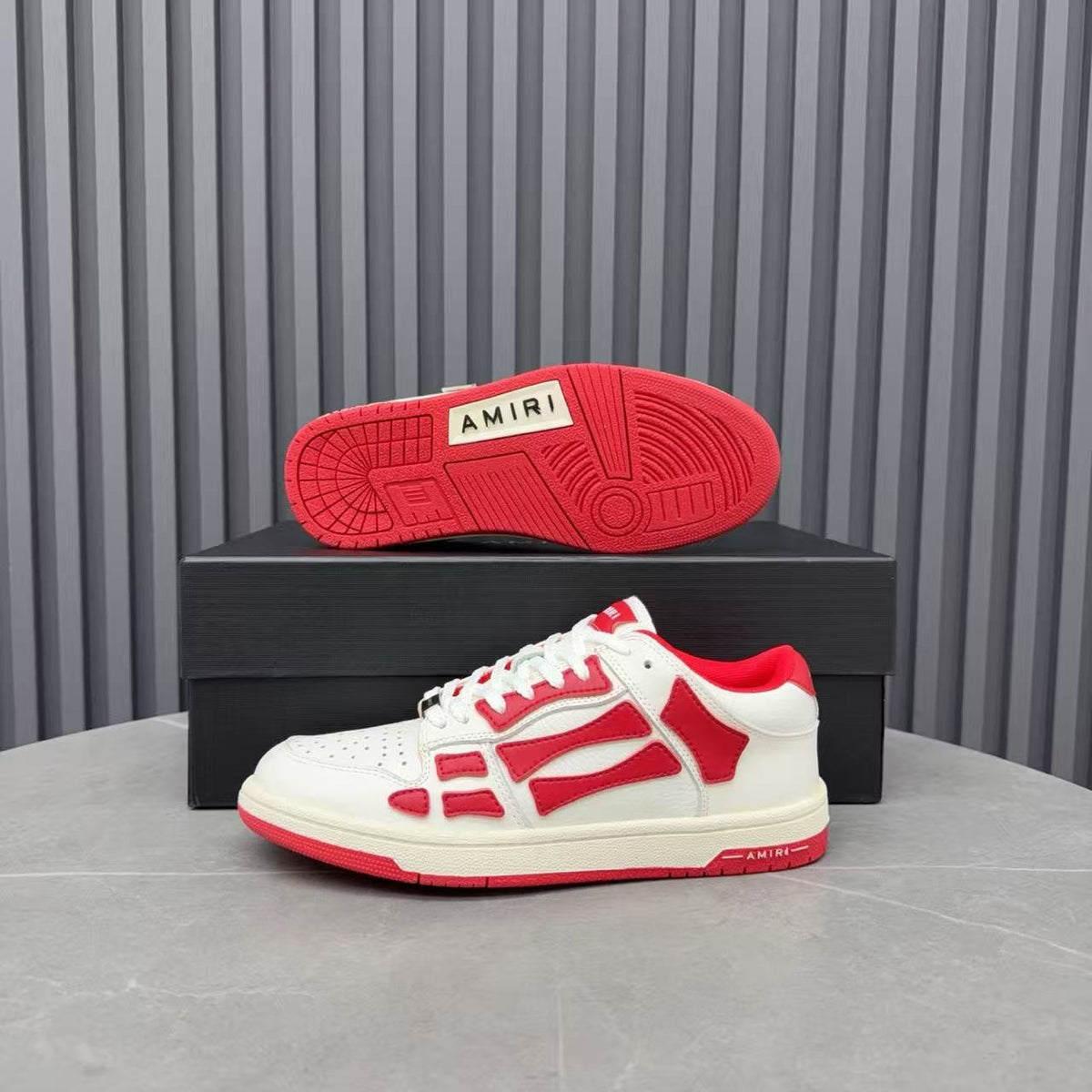 Emil’s Bone Shoe in White/Red: Hematic Articulation